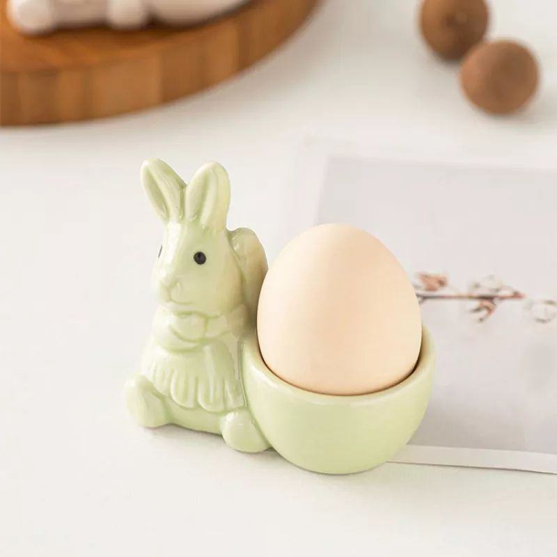 Ceramic Easter Bunny Egg Holder, image 5
