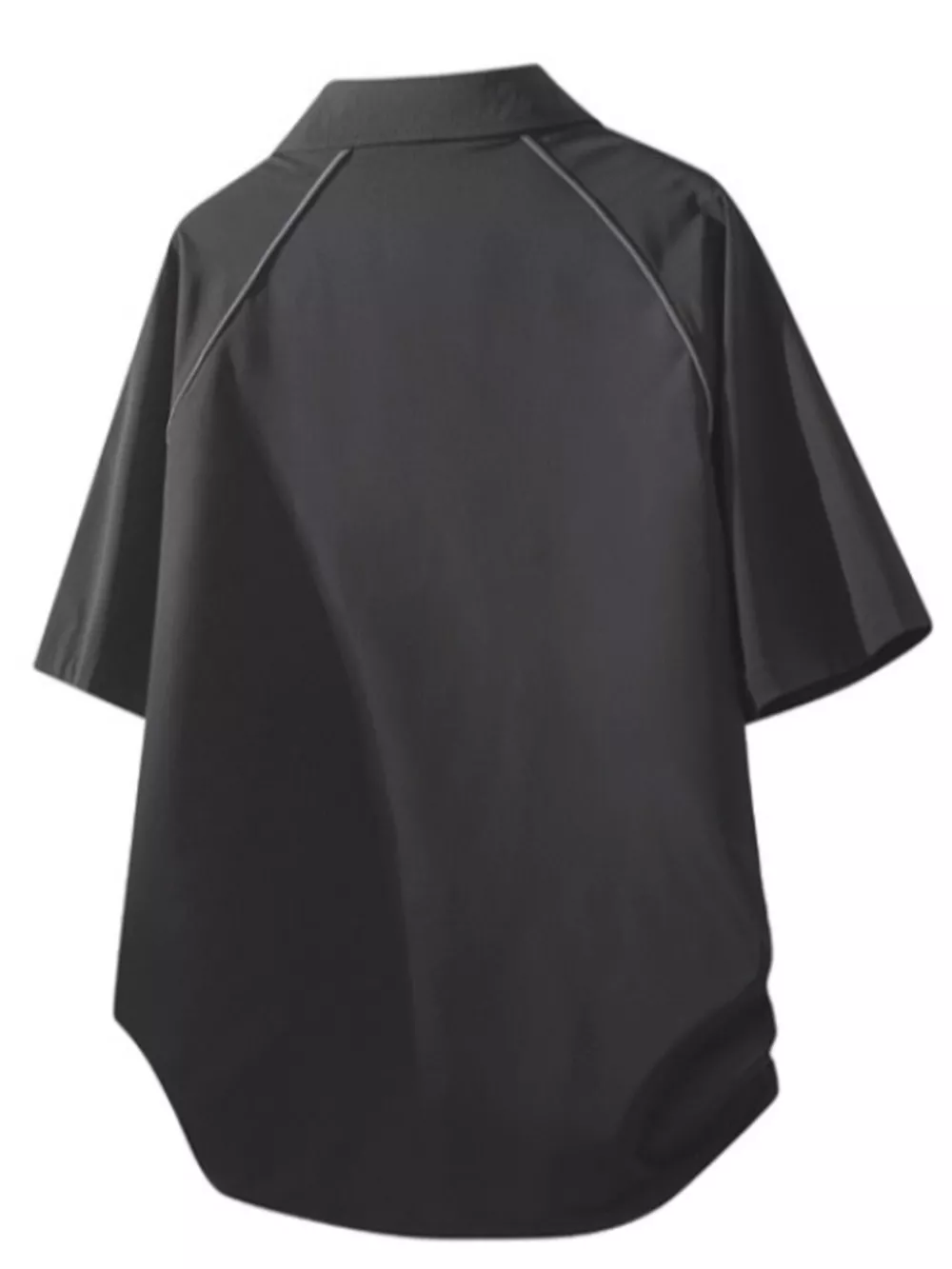 Men's Casual Short Sleeve Zipper Pocket Shirt, image 4
