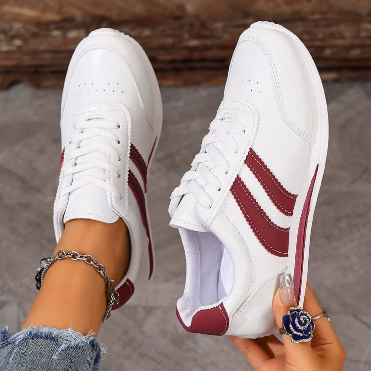 Round Toe Lace Up Sneakers, image 4