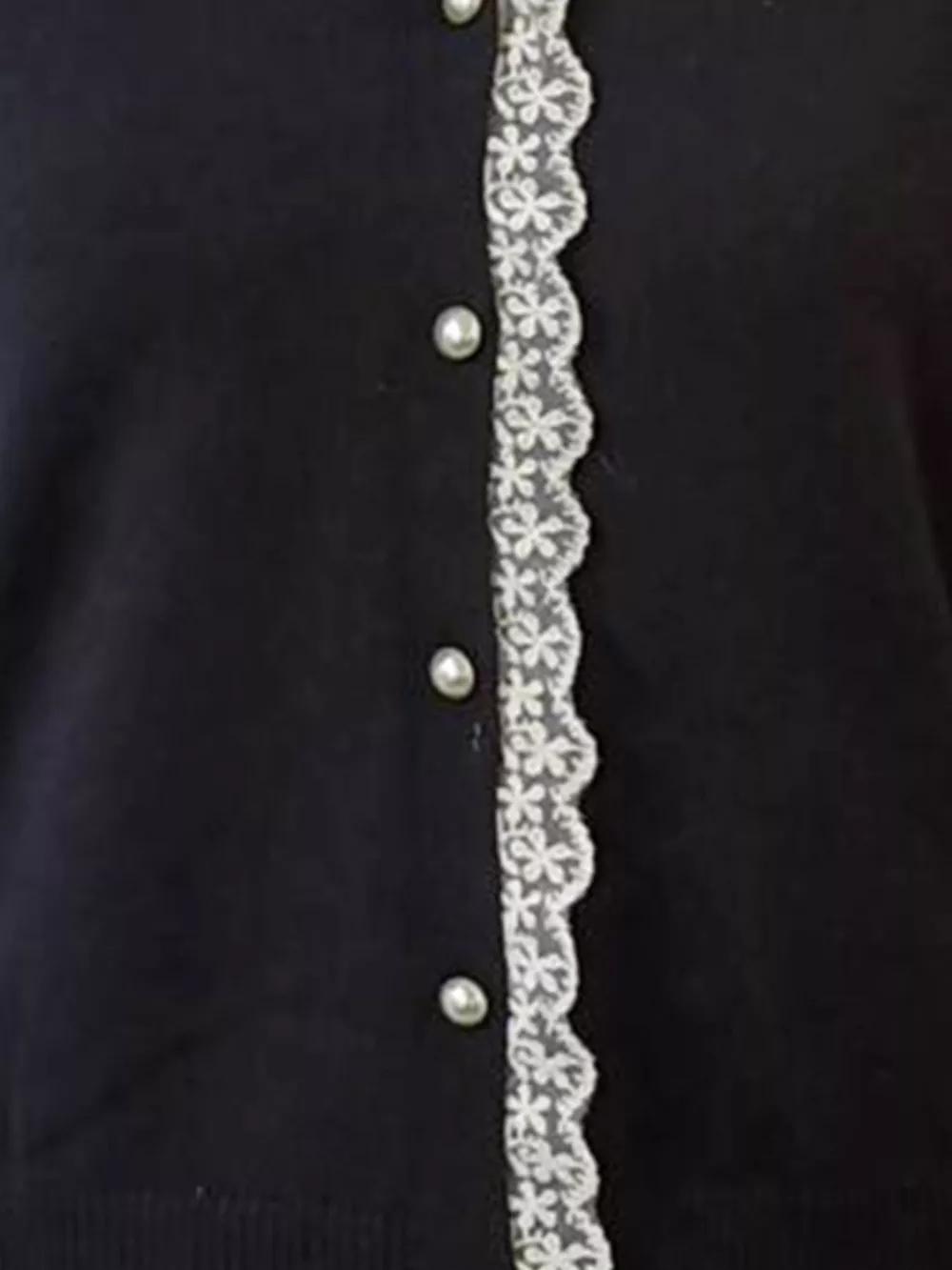 Lace Trim Hooded Cardigan, image 3