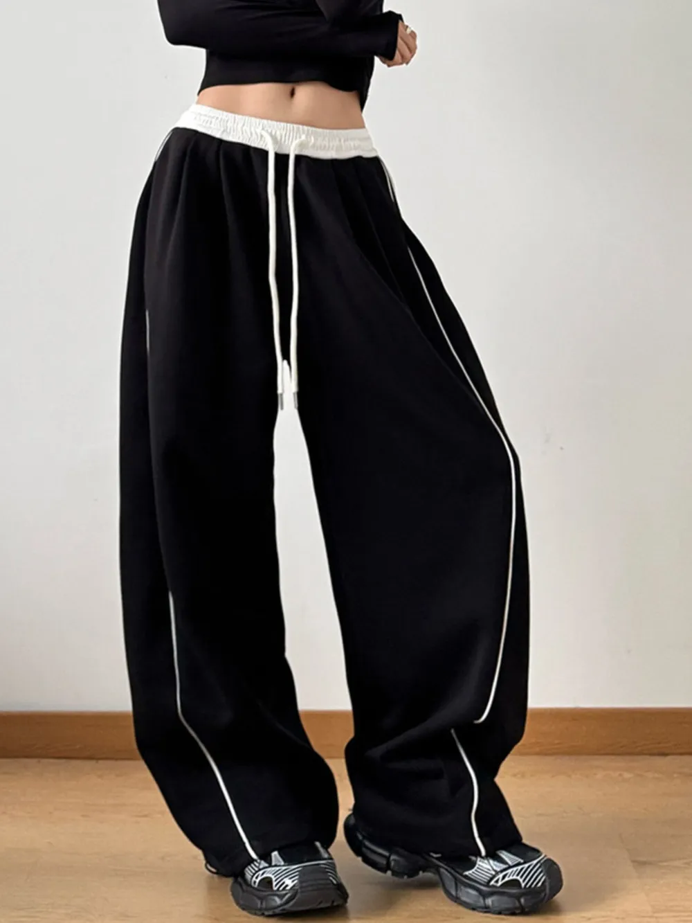 Drawstring Wide Leg Pants, image 6