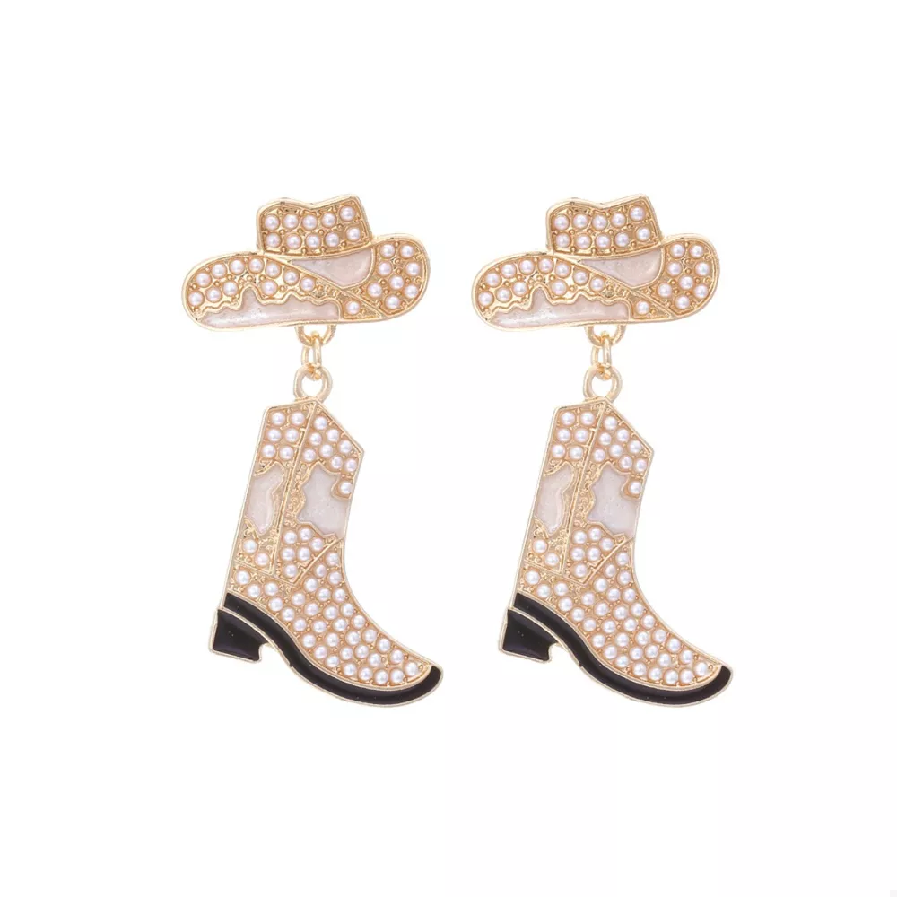 Cowboy Hat and Boot Dangle Earrings, image 9