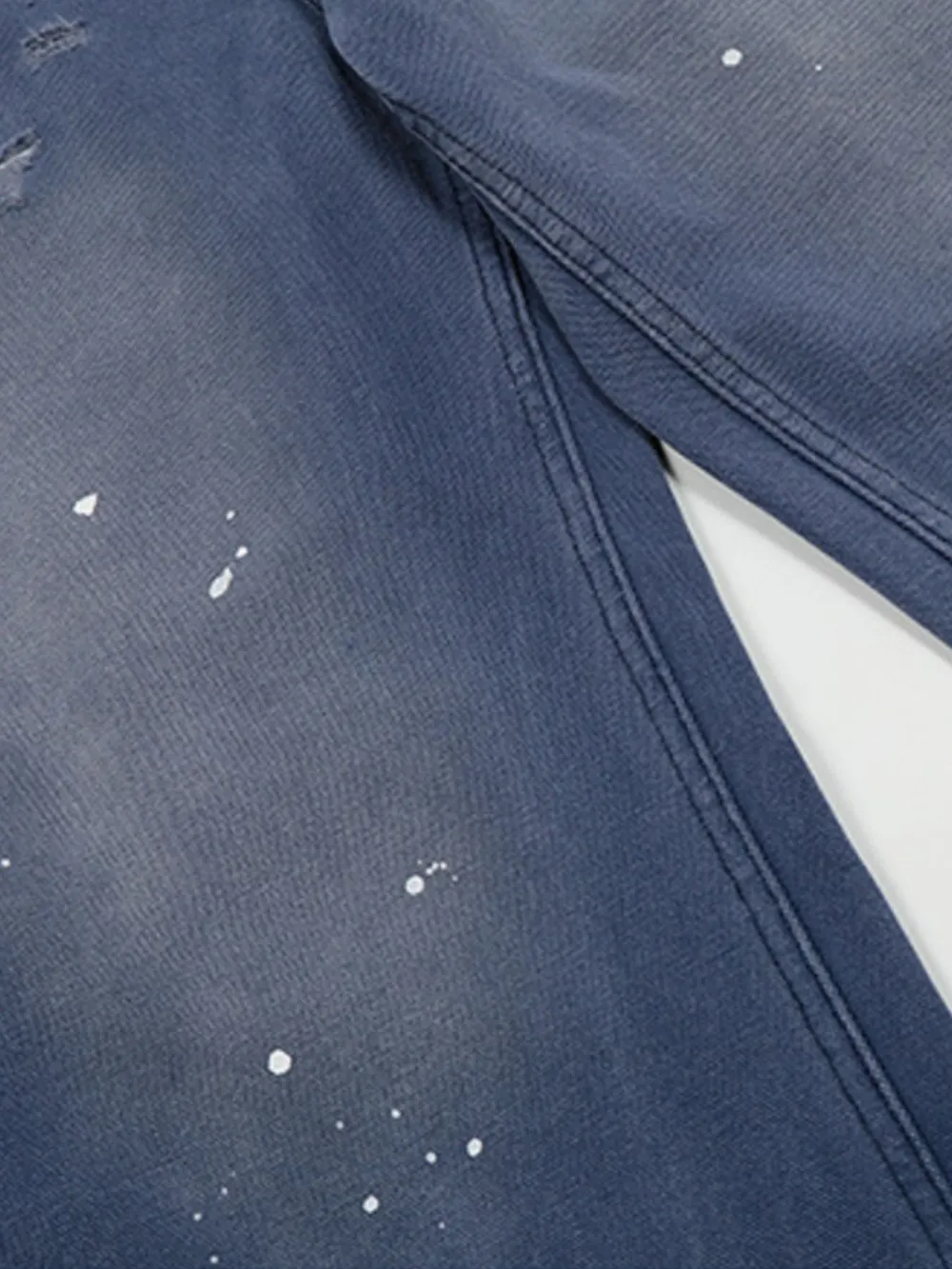 Men's Wide Leg Paint Splatter Jeans, image 4