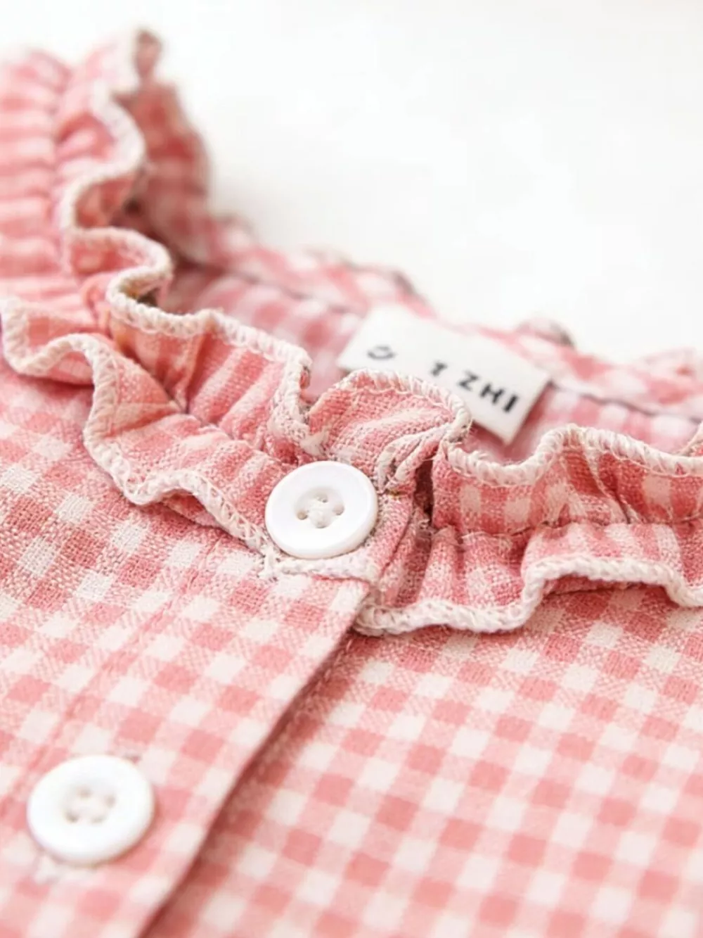 Children's Ruffled Gingham Sleeveless Dress, image 7