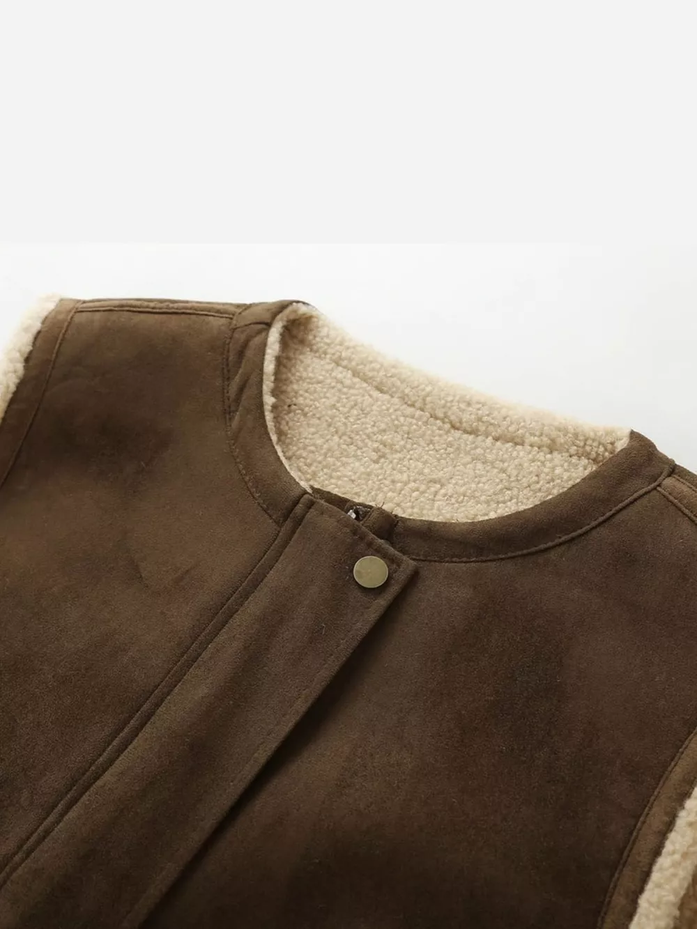 Reversible Sherpa Vest Coat, image 8