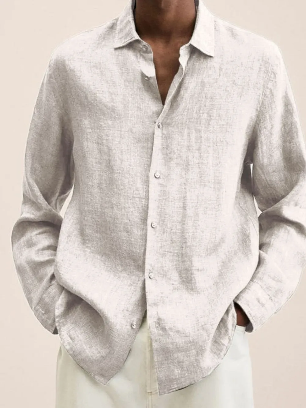 Men's Full Size Button-Down Long Sleeve Shirt Plus Size, image 5