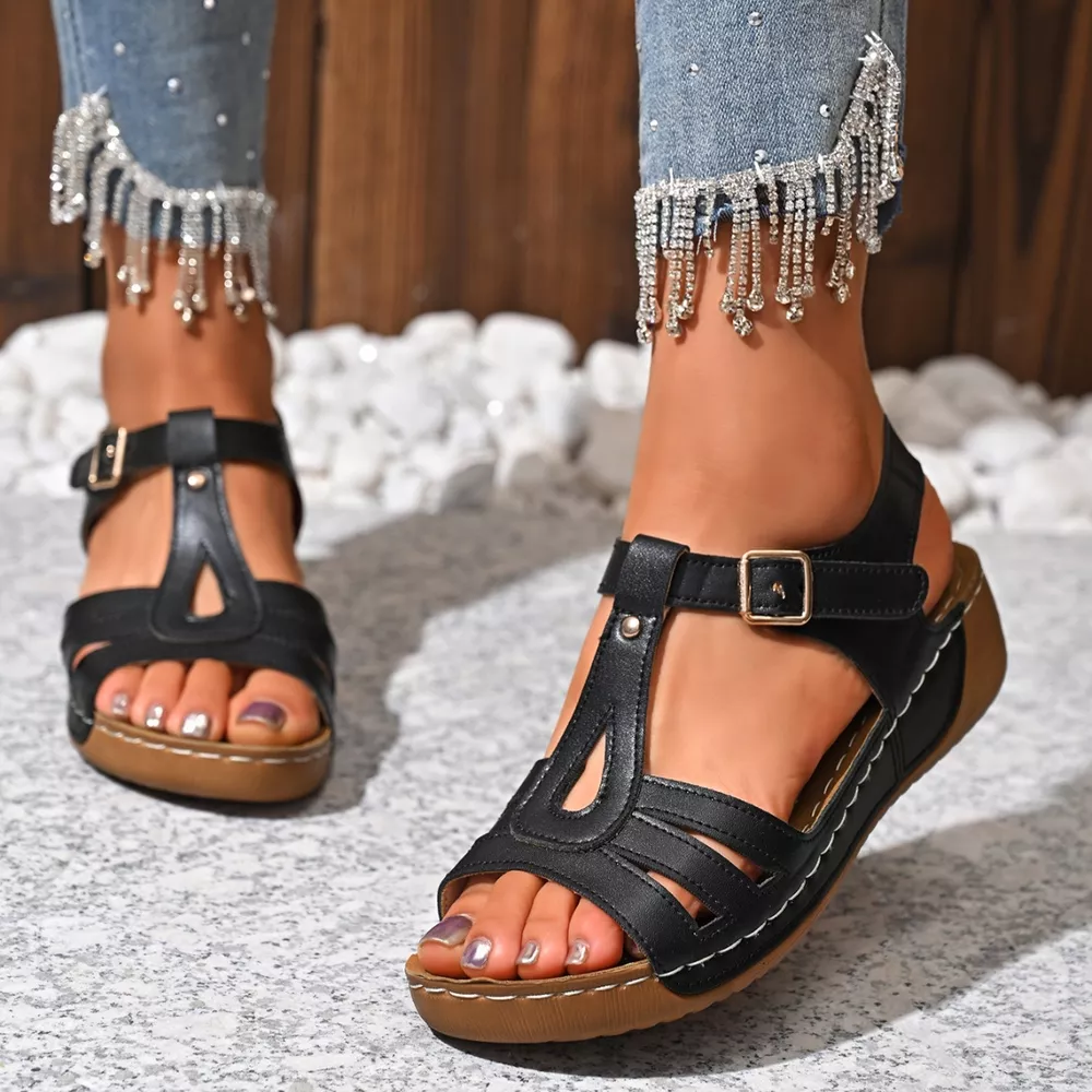 Open Toe Wedge Sandals, image 7