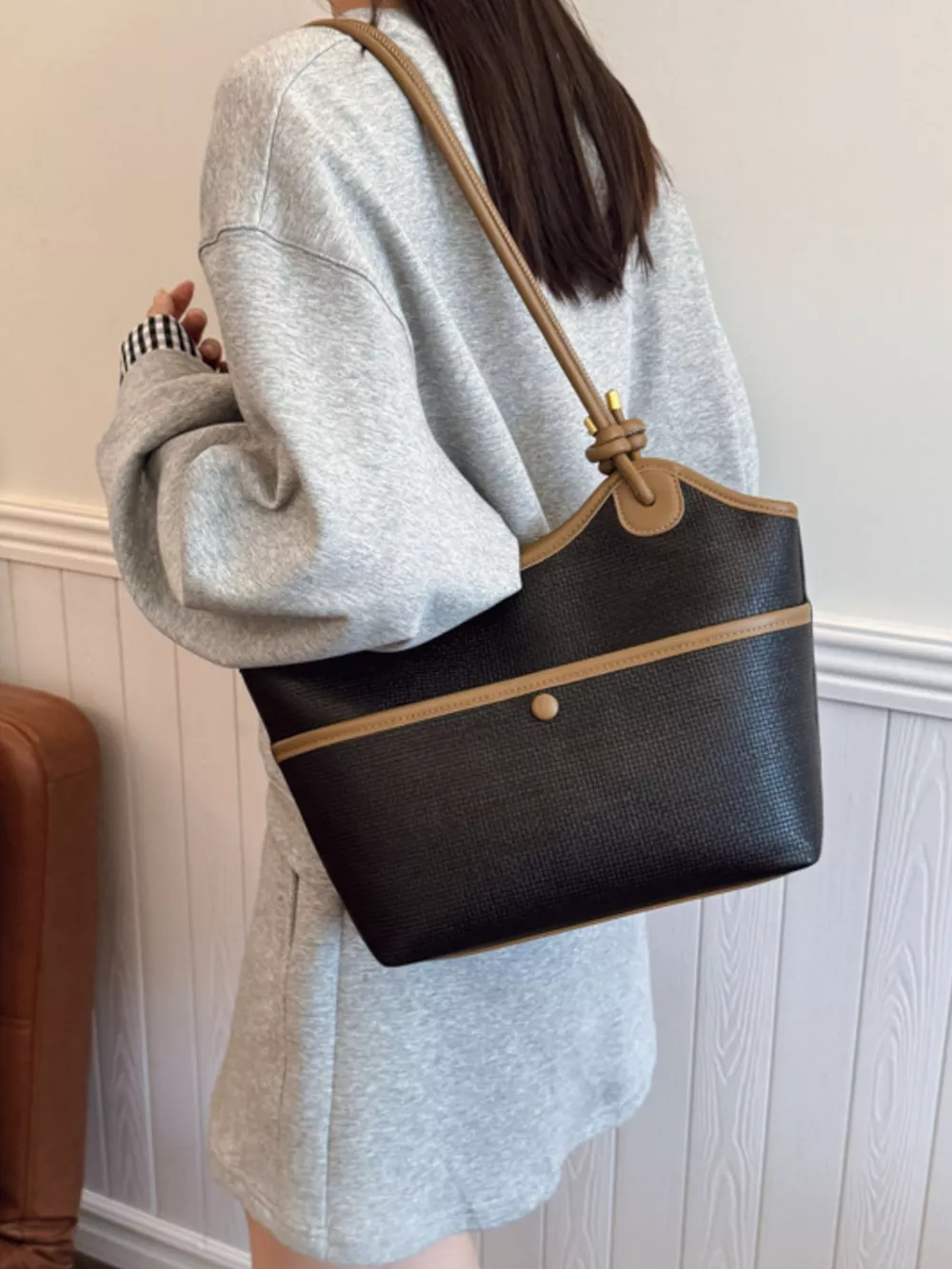Knotted Strap Tote Bag, image 6