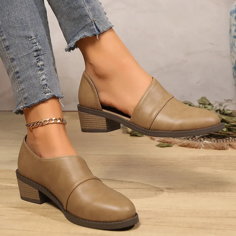 Point Toe Block Heels Pumps, image 3
