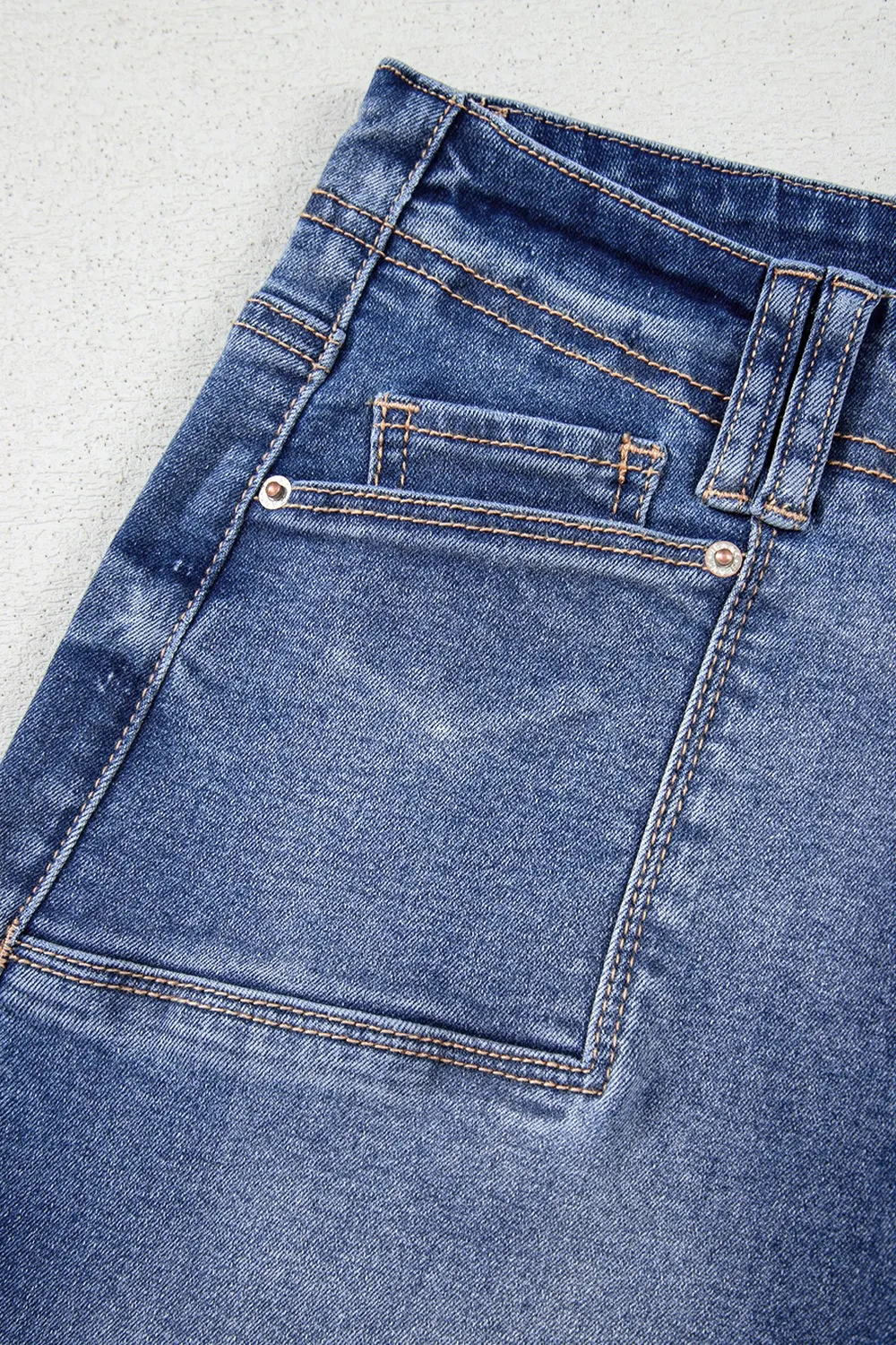 High-Waisted Wide-Leg Vintage Wash Jeans, image 11