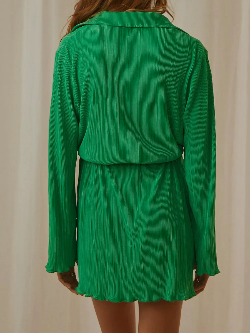 Printed Long Sleeve Mini Dress, image 11