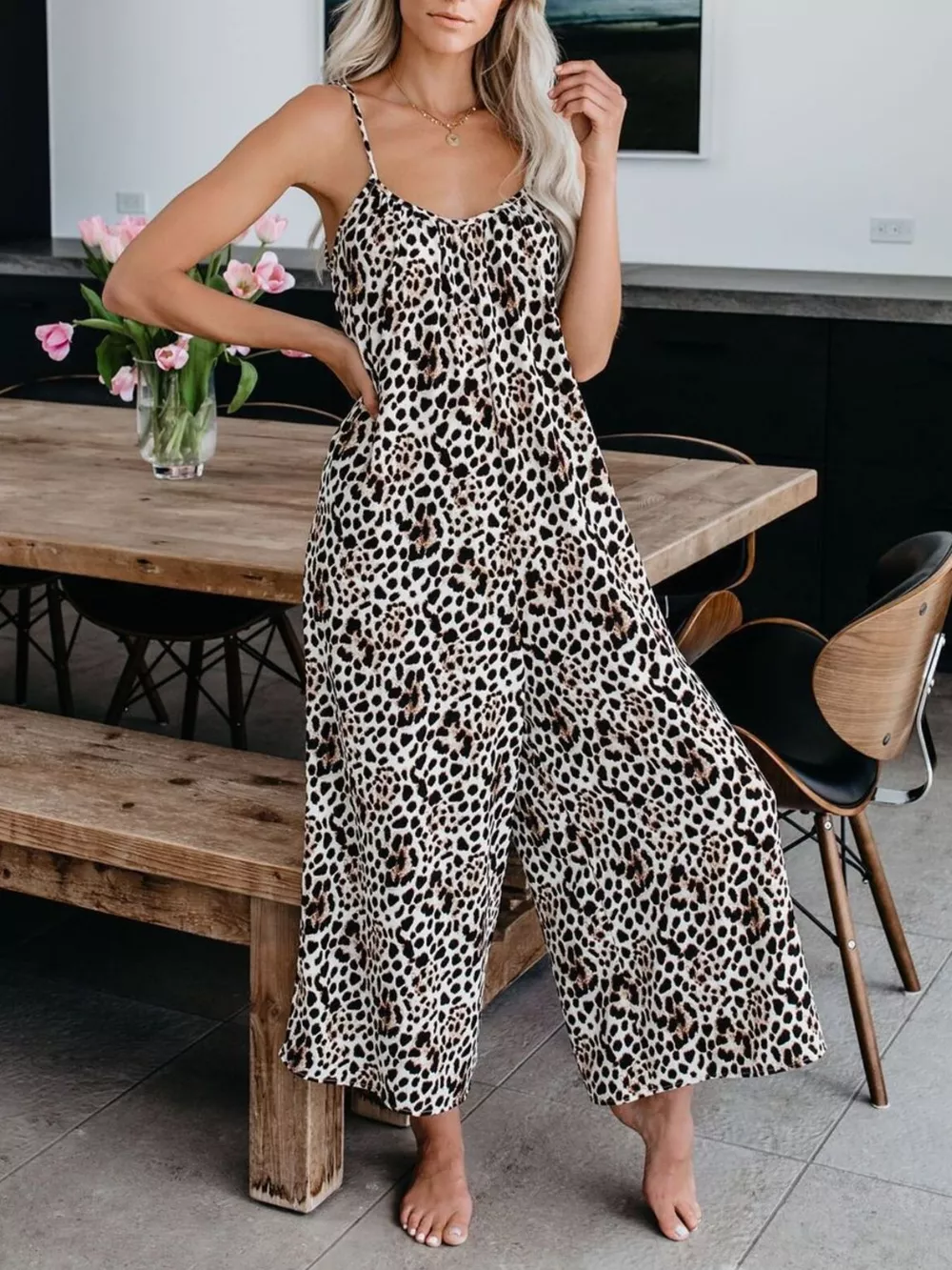 Full Size Tie-Dye Wide Leg Jumpsuit Plus Size, image 7