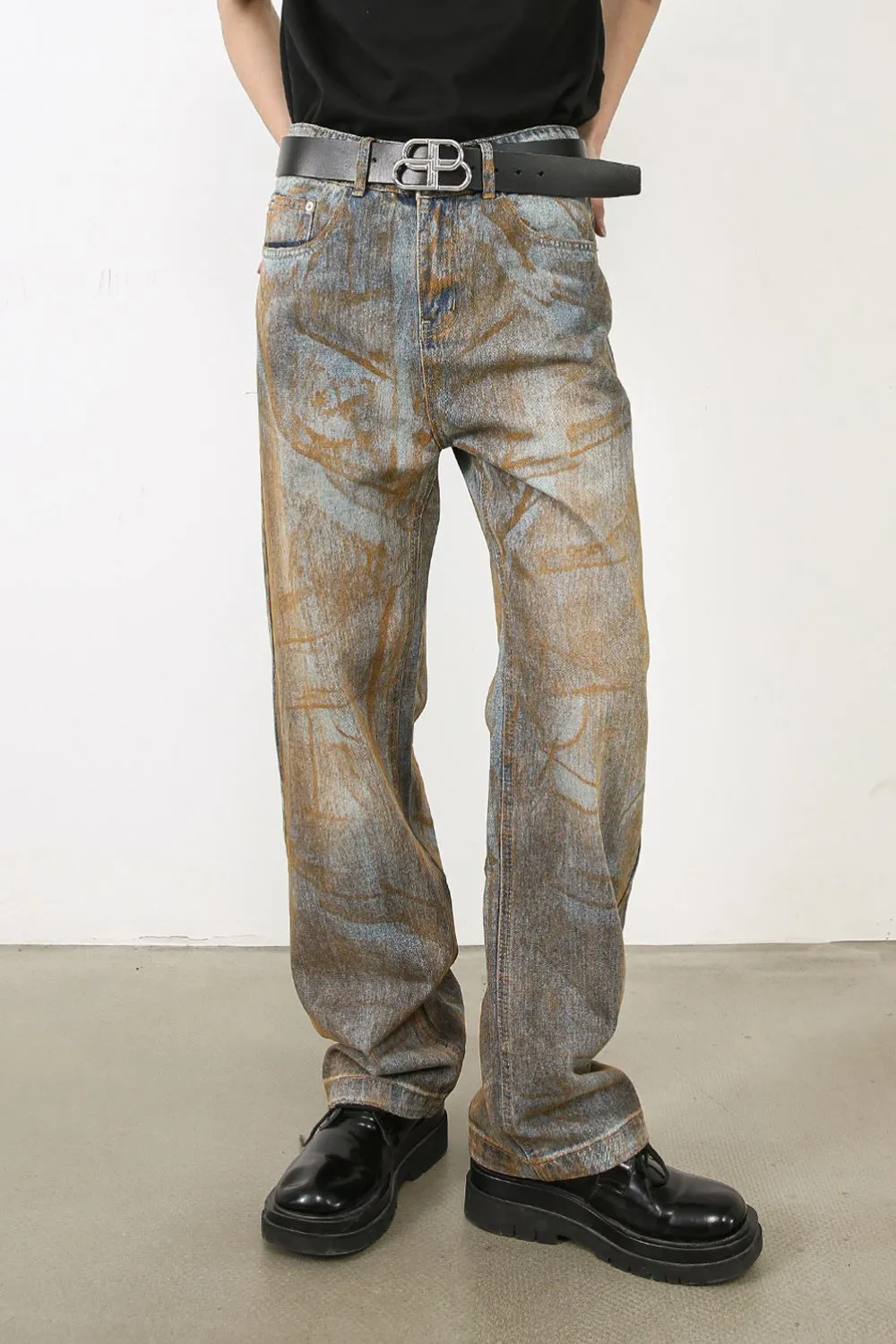 Men's Baggy Jeans with Pockets, image 2