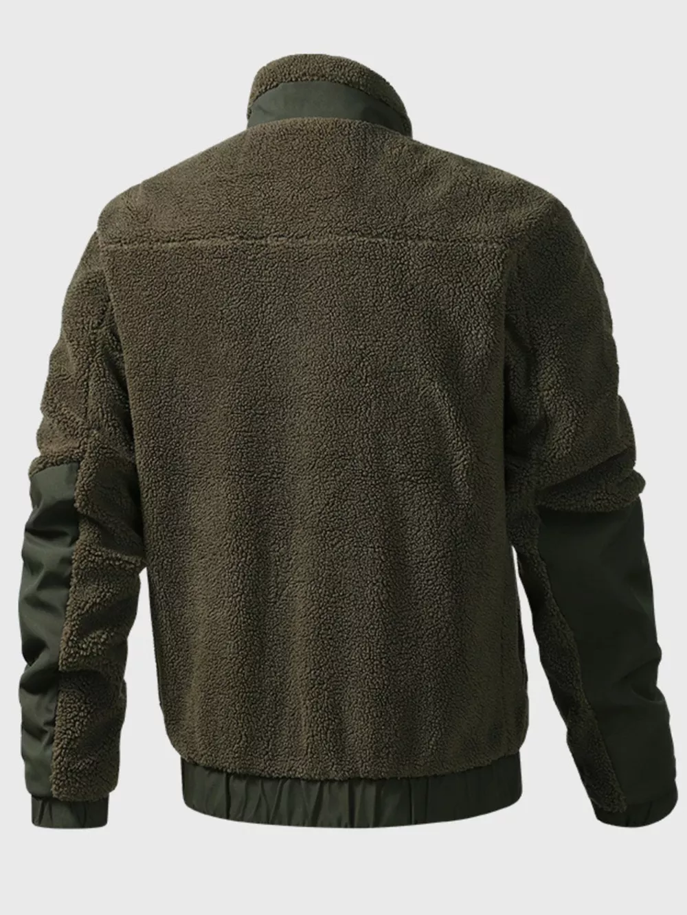 Men's Sherpa Fleece Zip-Up Jacket, image 8