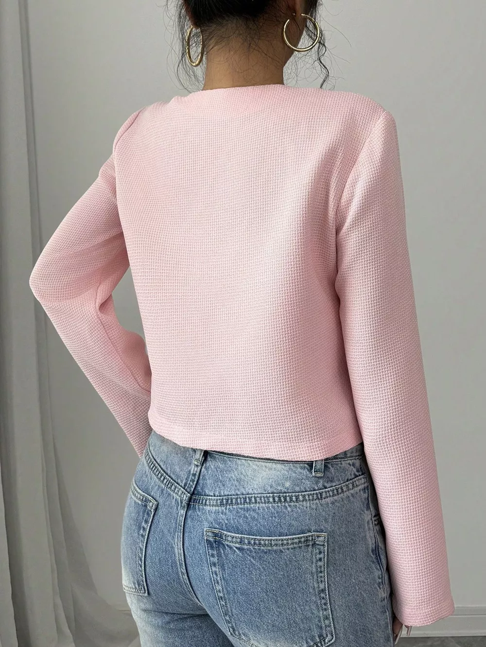 Bow Detail Cropped Outerwear, image 25