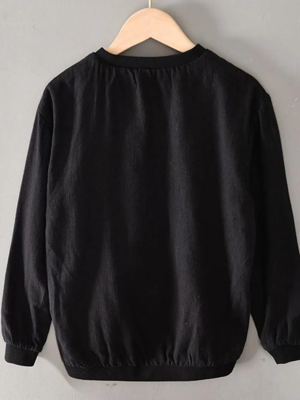 Men's Plus Size Zip Up Long Sleeve Jacket, image 2