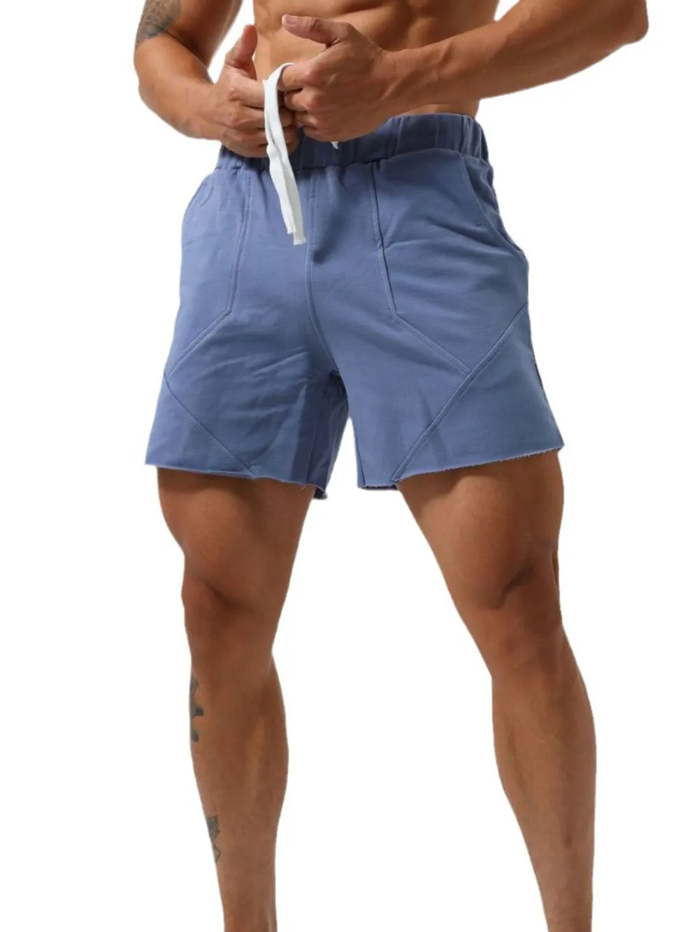 Men's Plus Size Drawstring Elastic Waist Shorts, image 6
