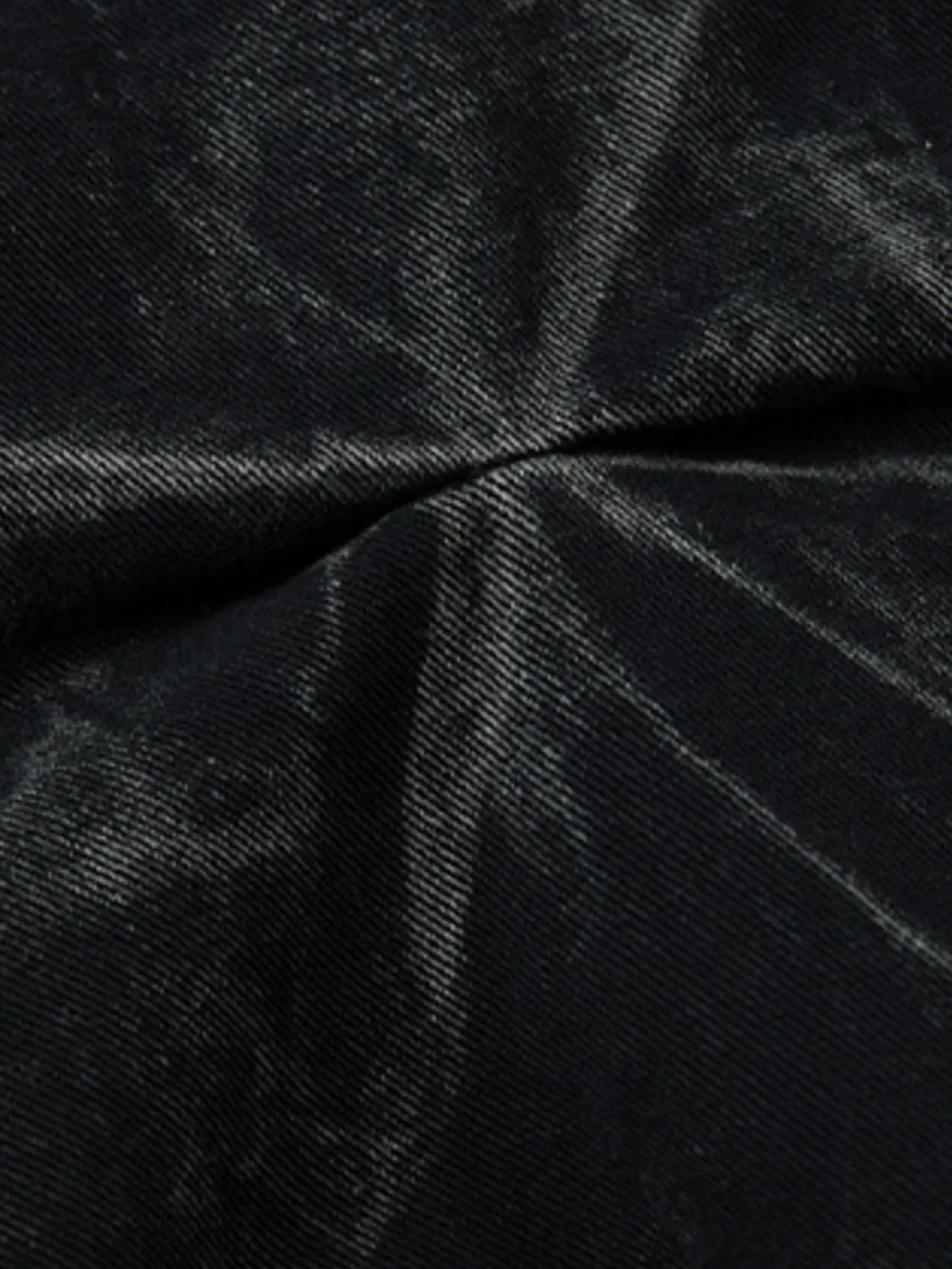 Men's Wide Leg Jeans with Ruched Detail, image 4