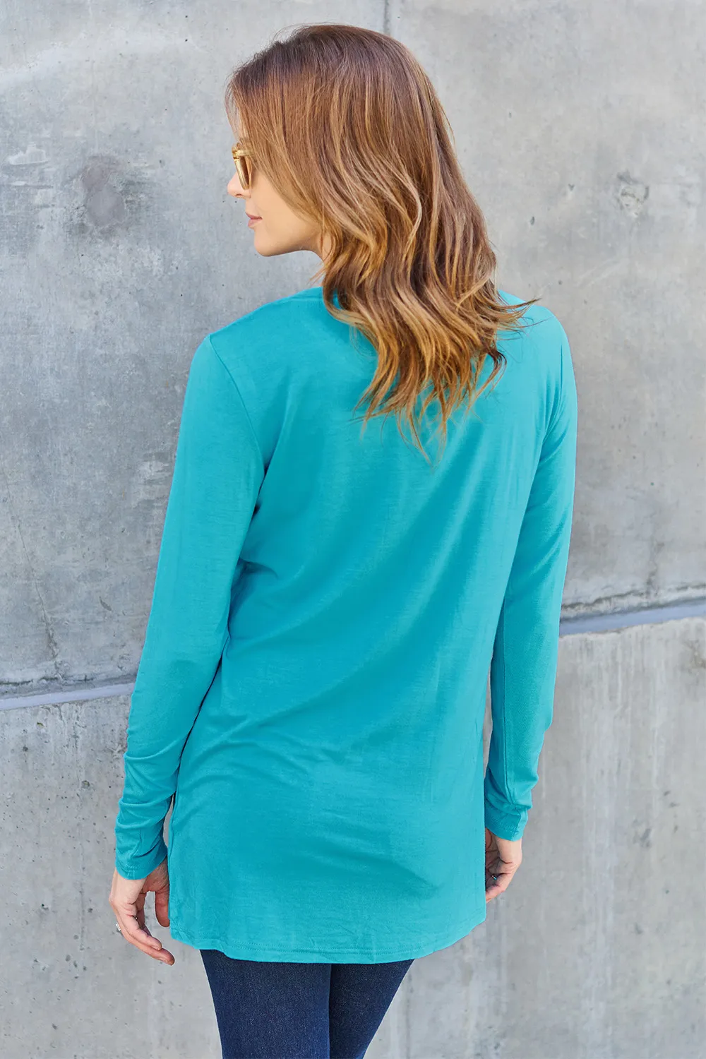 Full Size Round Neck Long Sleeve Top, image 10