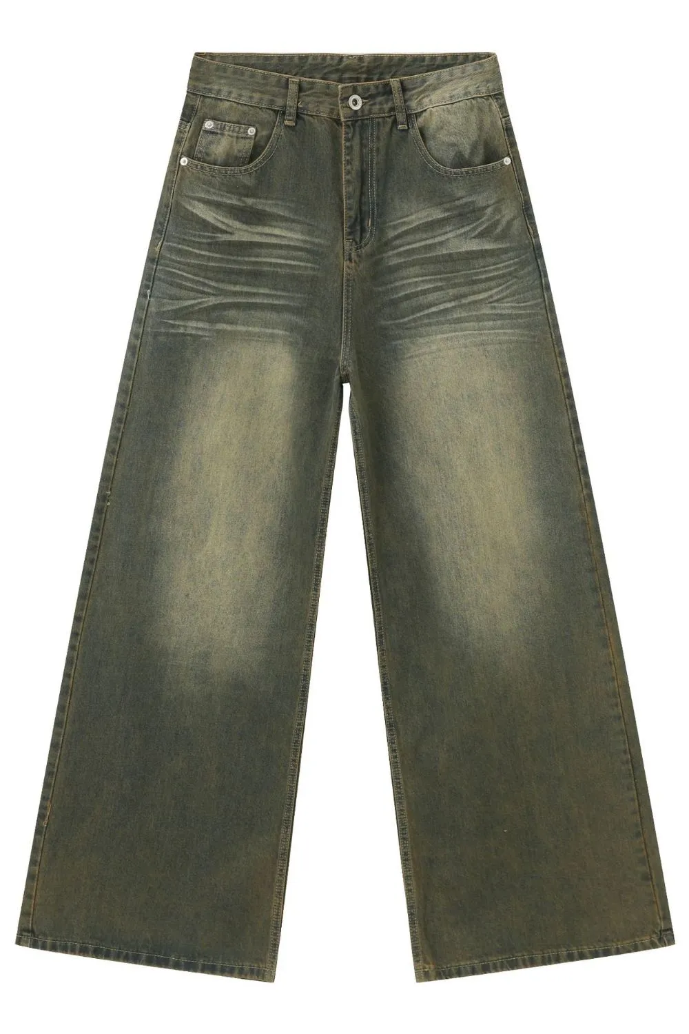 Men's Wide Leg Jeans with Pockets, image 5