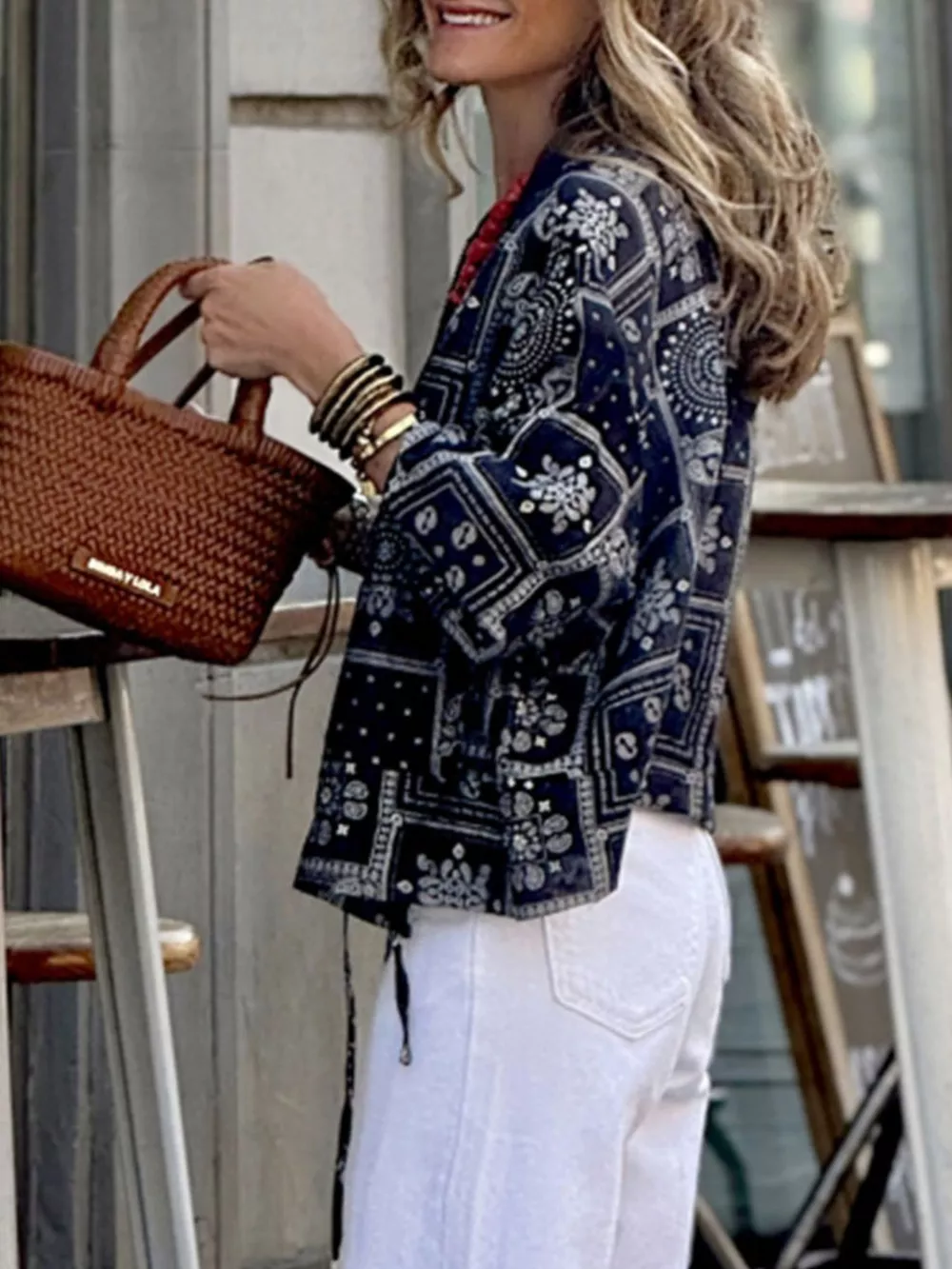 Printed Zip Up Jacket, image 3