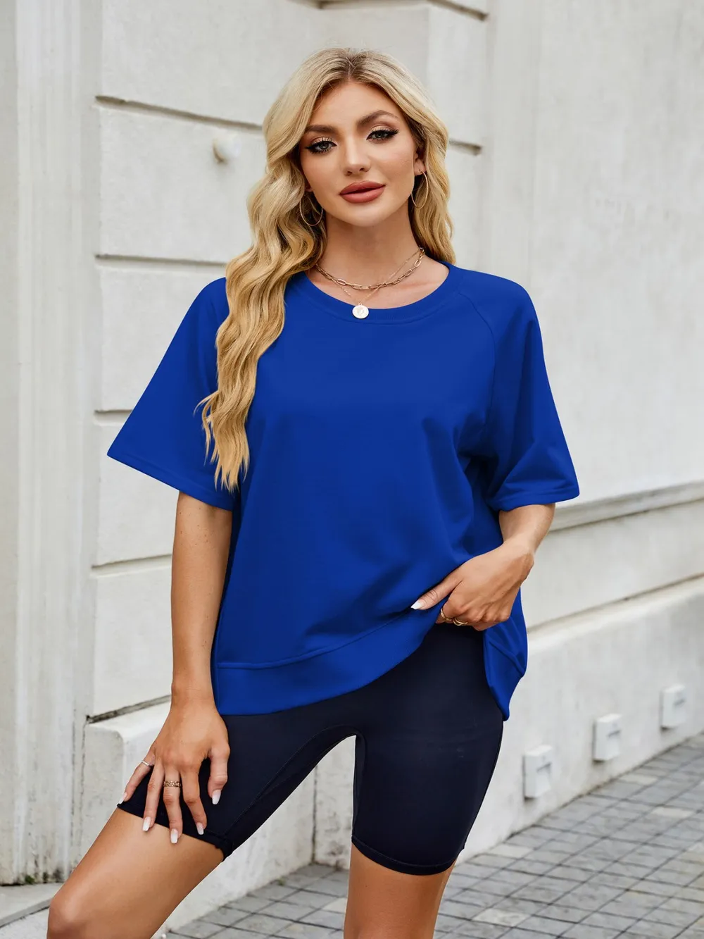 Round Neck Short Sleeve T-Shirt, image 26