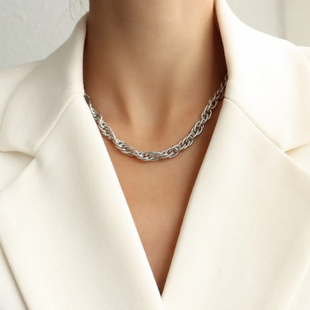 Titanium Steel Chain Necklace, image 5
