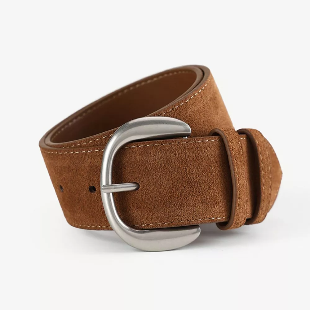 Silver Buckle Wide Waist Belt
