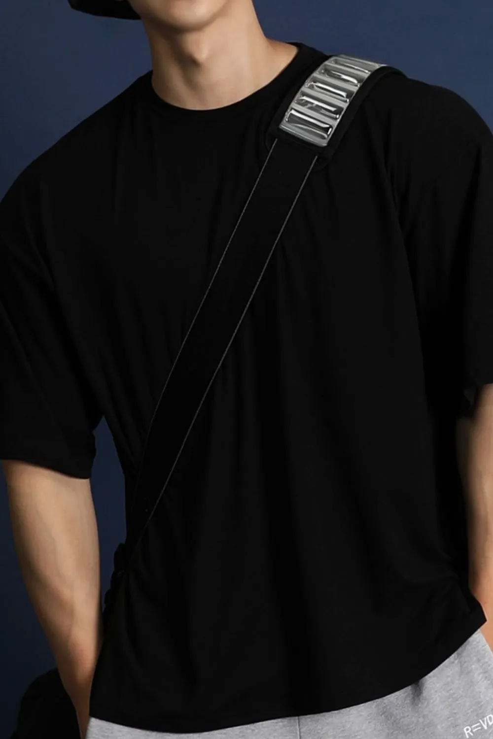 Men's Plus Size Round Neck Half Sleeve T-Shirt, image 5