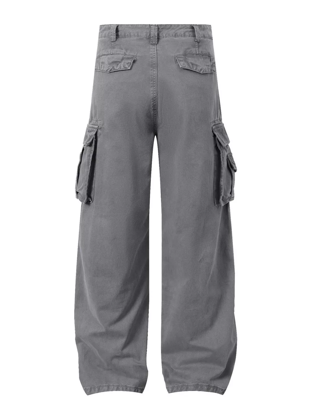 Men's Vintage Washed Loose-Fit Multi-Pocket Cargo Pants, image 3