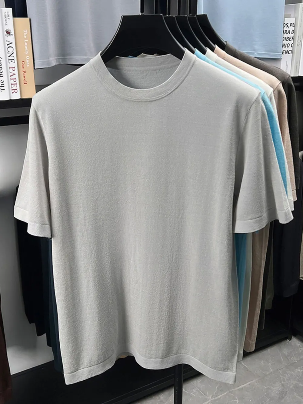 Men's Plus Size Round Neck Short Sleeve T-Shirt, image 7