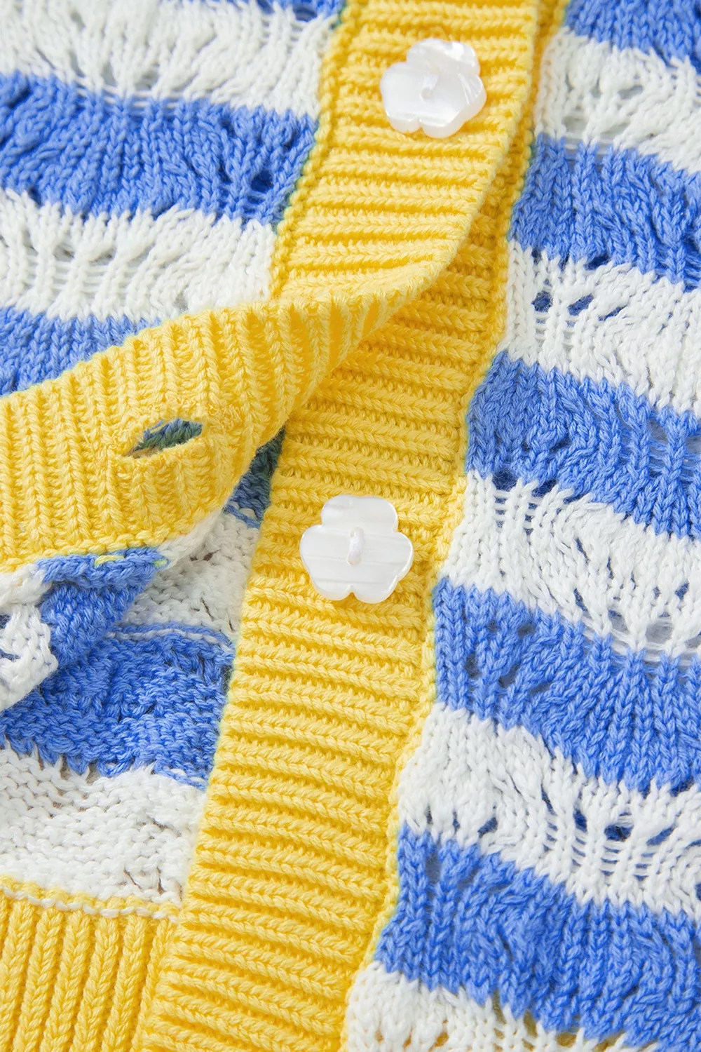 Striped Knit Button Up Cardigan, image 11
