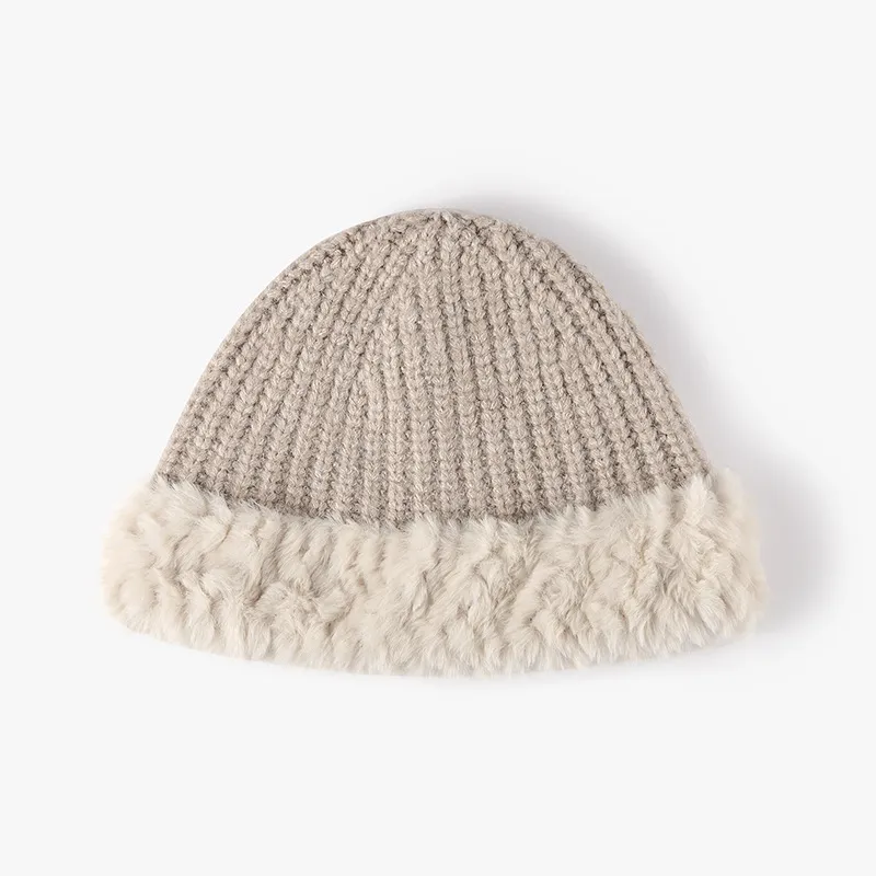 Fuzzy Hem Knit Hat, image 8