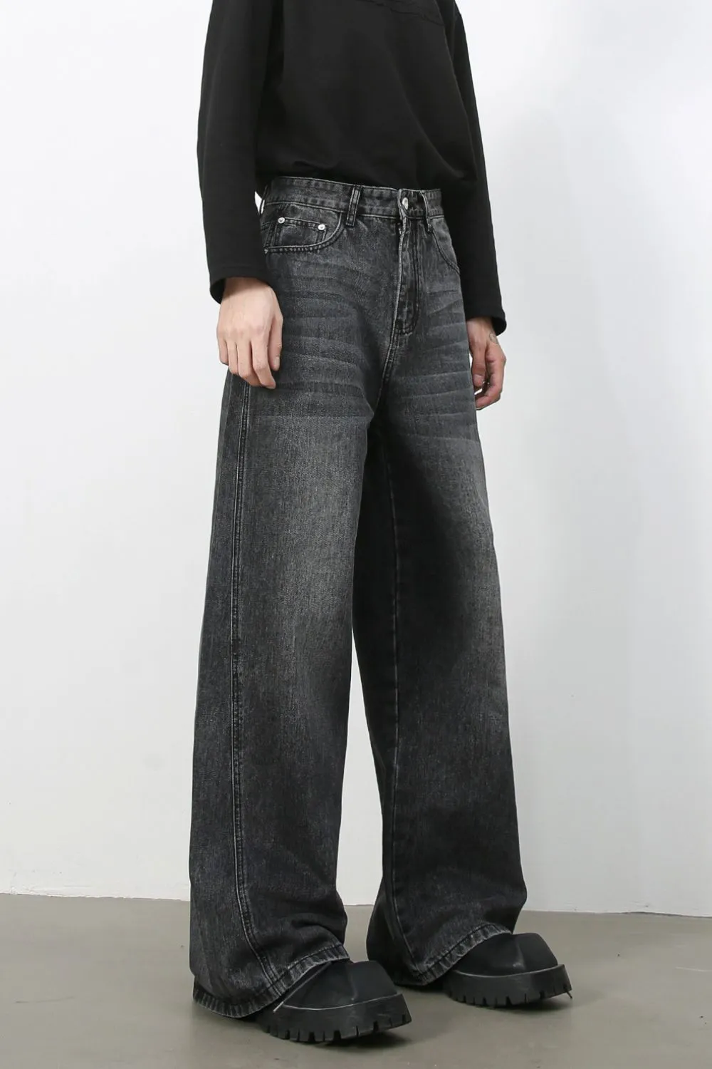 Men's Wide Leg Jeans, image 3