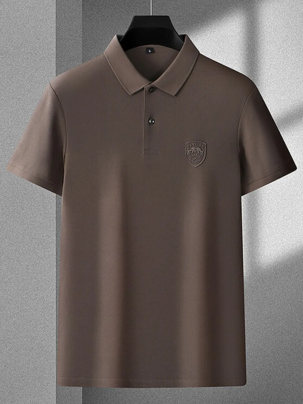 Men's Plus Size Collared Neck Short Sleeve Polo, image 4