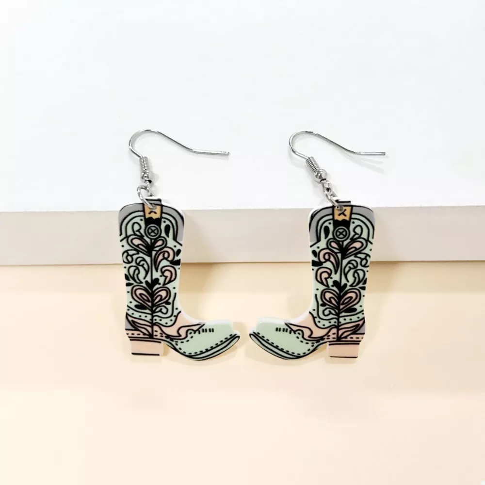 Western Boot Dangle Earrings, image 5