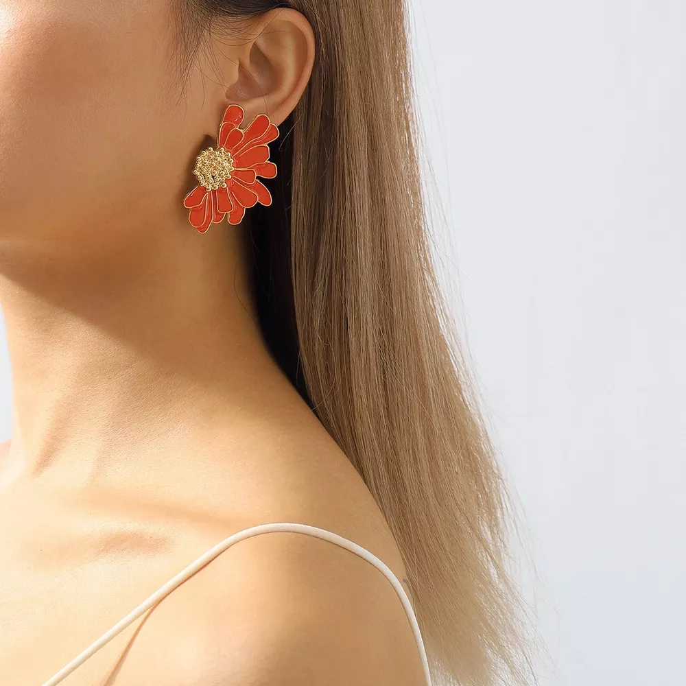 Flower Stud Earrings, image 12