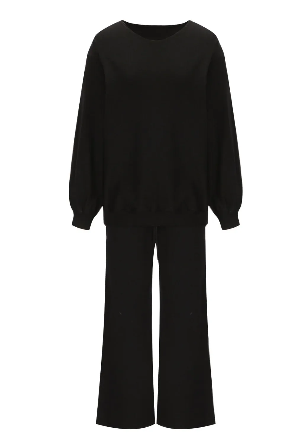 Round Neck Long Sleeve Top and Pants Set, image 19