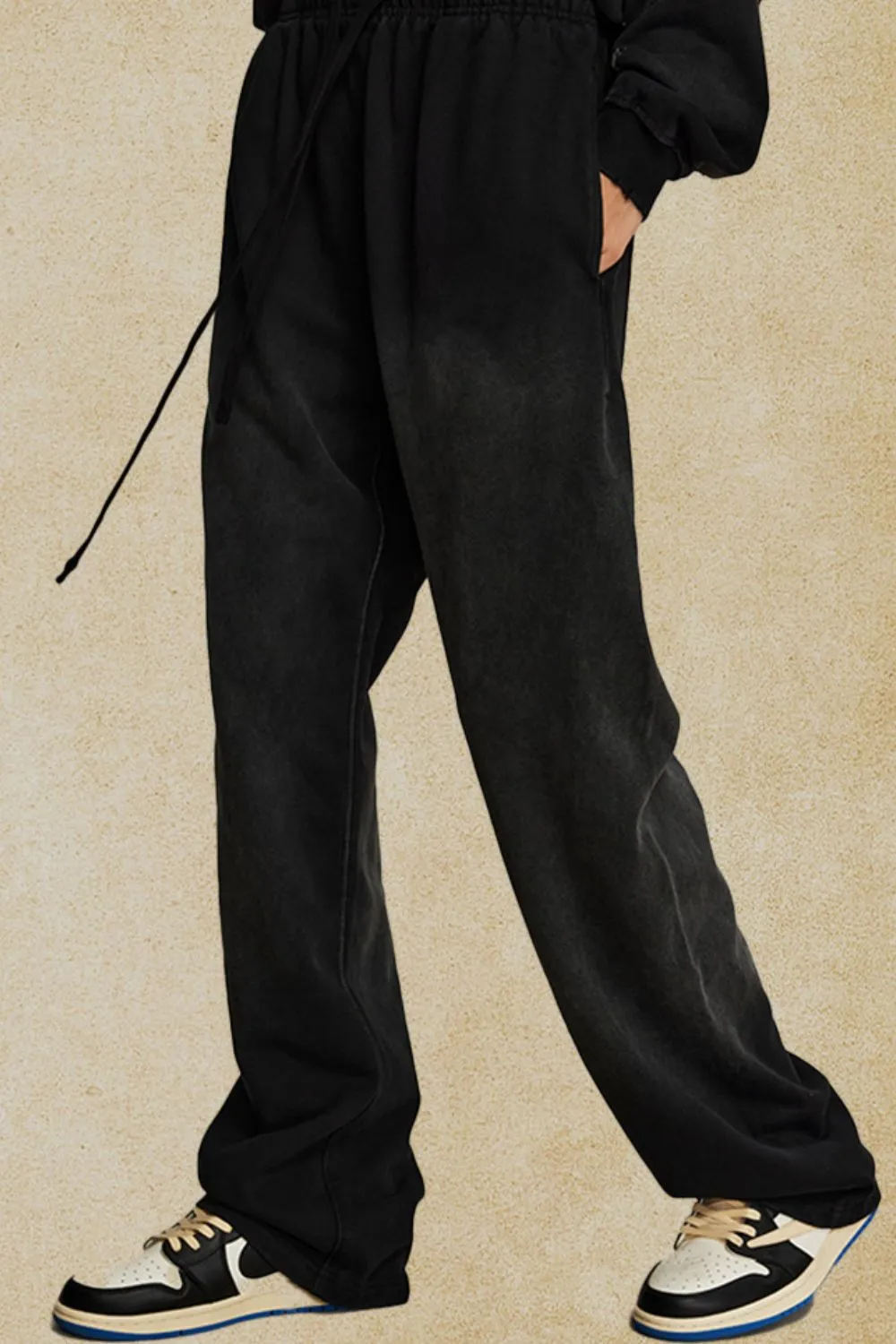 Men's Drawstring Baggy Pants, image 4