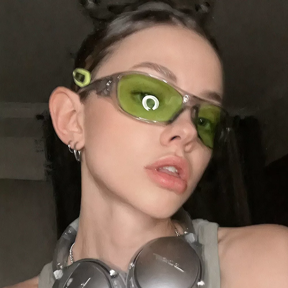 Rectangular Tinted Sunglasses, image 2