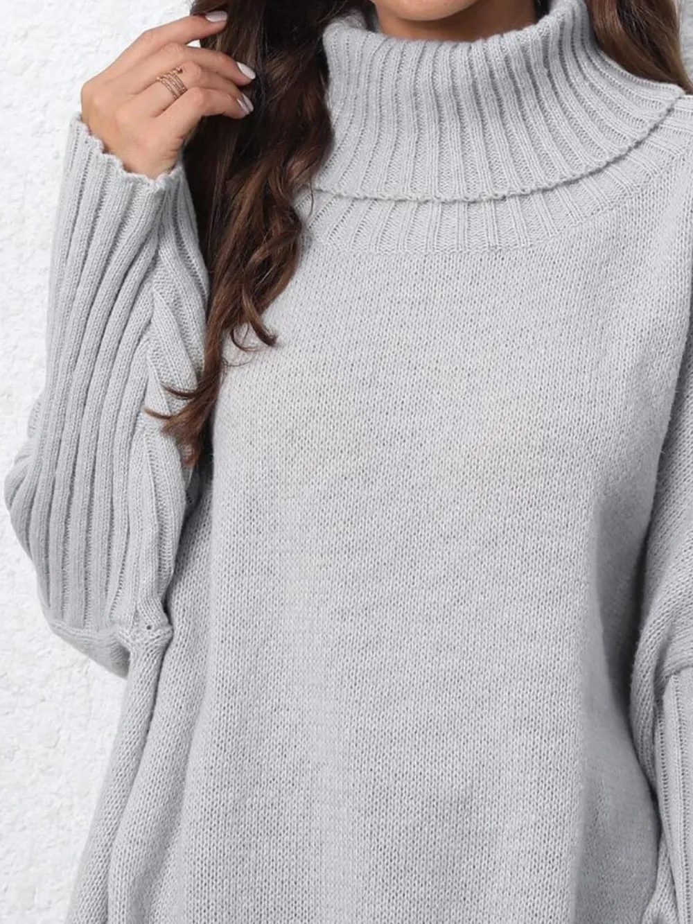 Turtleneck Long Sleeve Sweater, image 3