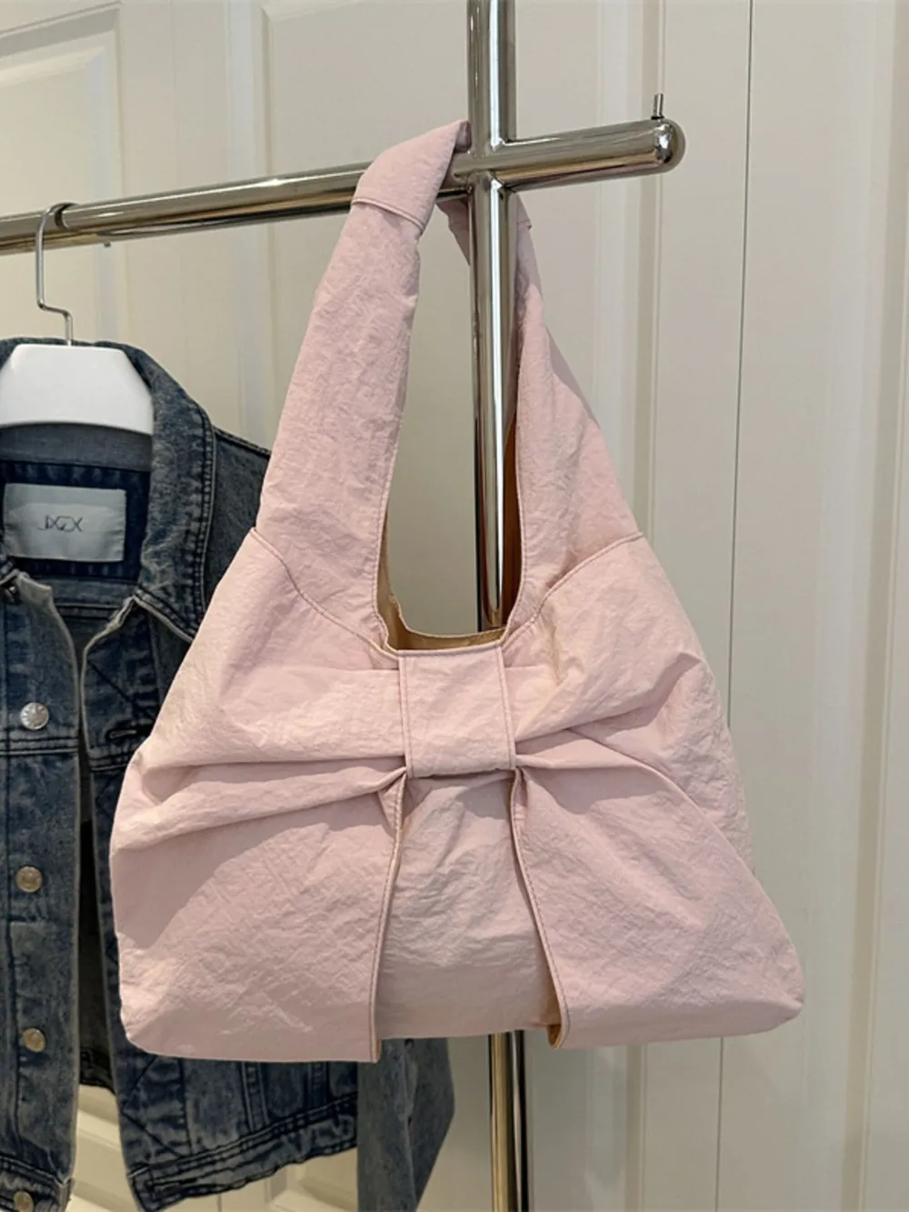 Ruched Bow Shoulder Bag, image 6