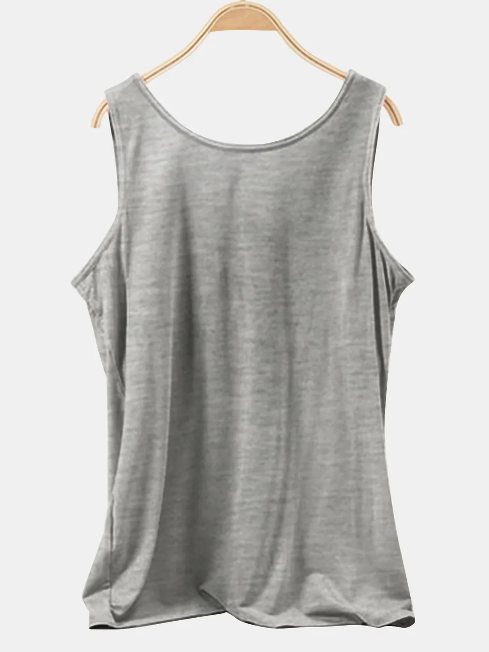 Scoop Neck Wide Strap Tank, image 4