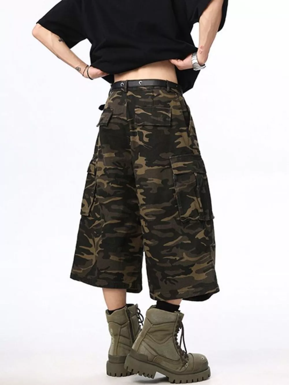 Men's Camo Cargo Shorts, image 4