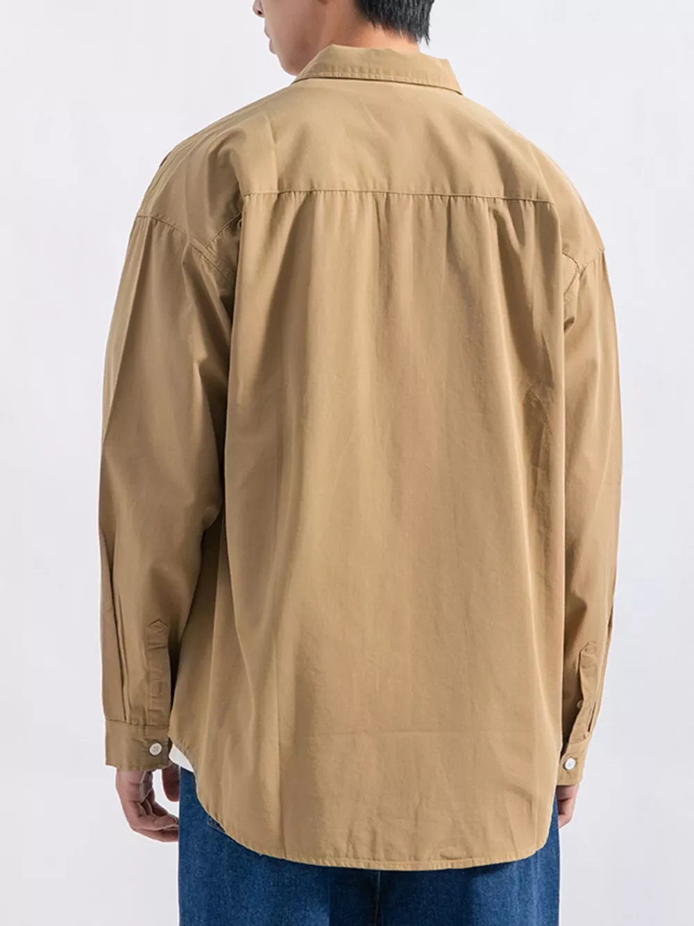 Men's Plus Size Button Up Long Sleeve Shirt, image 8