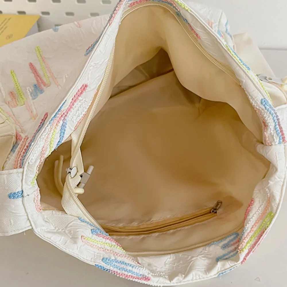 Contrast Texture Shoulder Bag, image 7