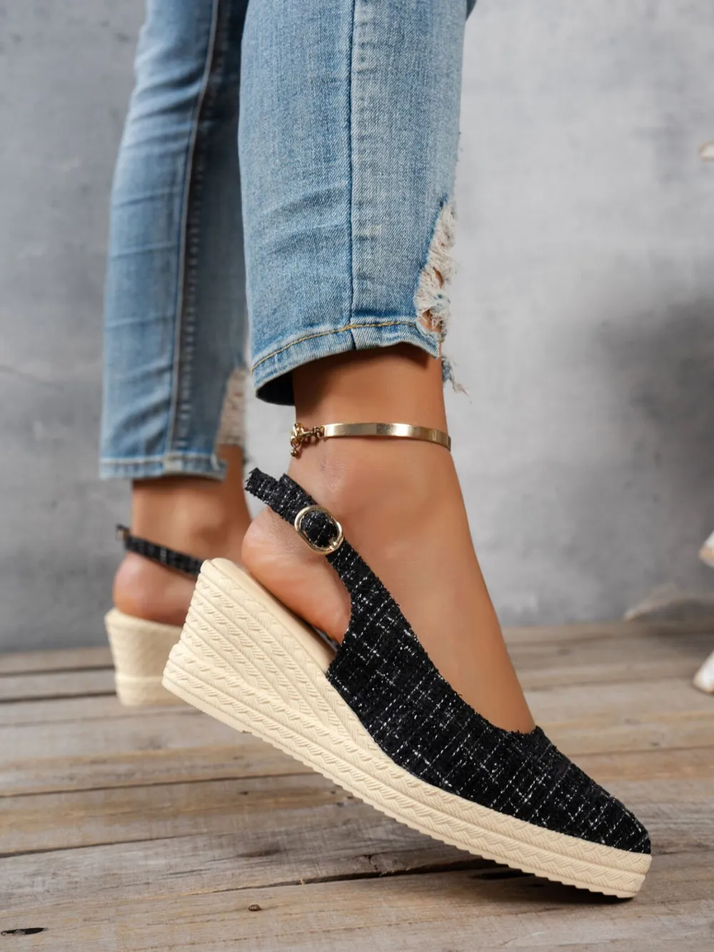 Point Toe Wedge Sandals, image 5