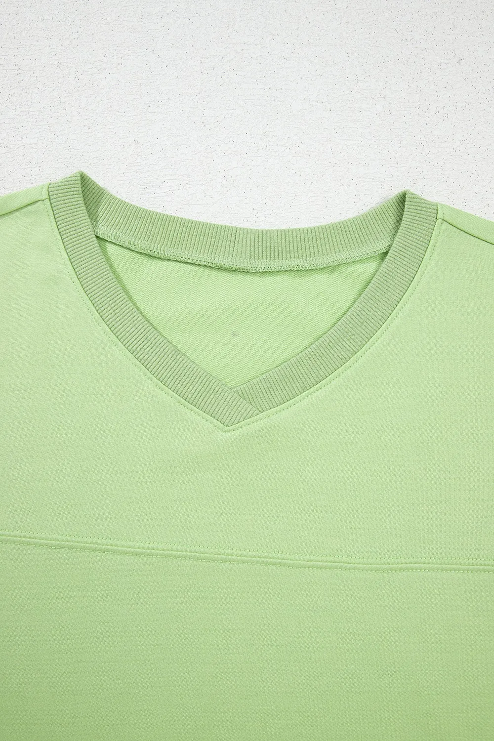 Loose V Neck Half Sleeve Tee and Drawstring Shorts Plus Size, image 5