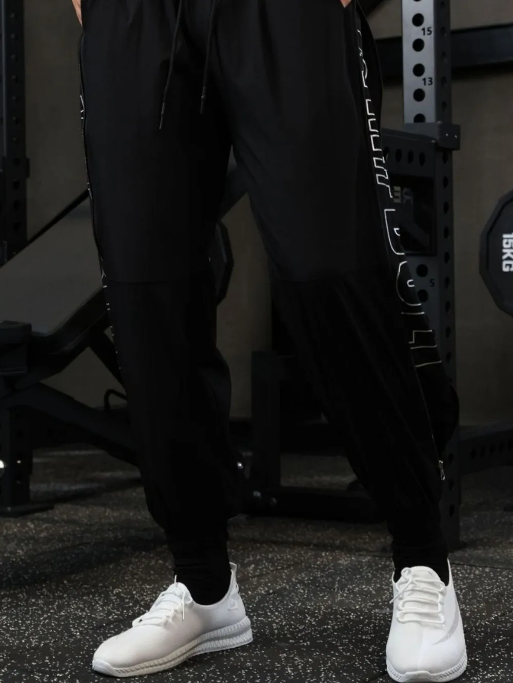 Men's Drawstring Solid Color Joggers, image 4