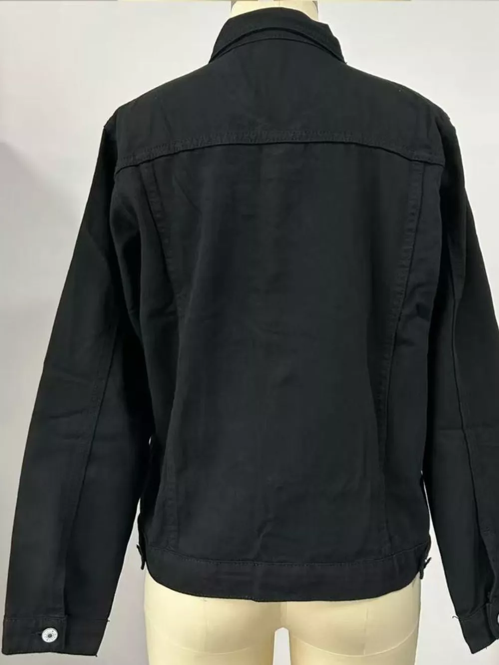 Slim-Fit Button Up Denim Jacket, image 6